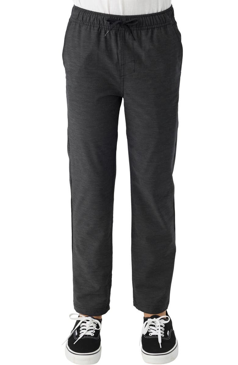 O'Neill Kids' Venture Water Repellent Elastic Waist Pants, Main, color, Black