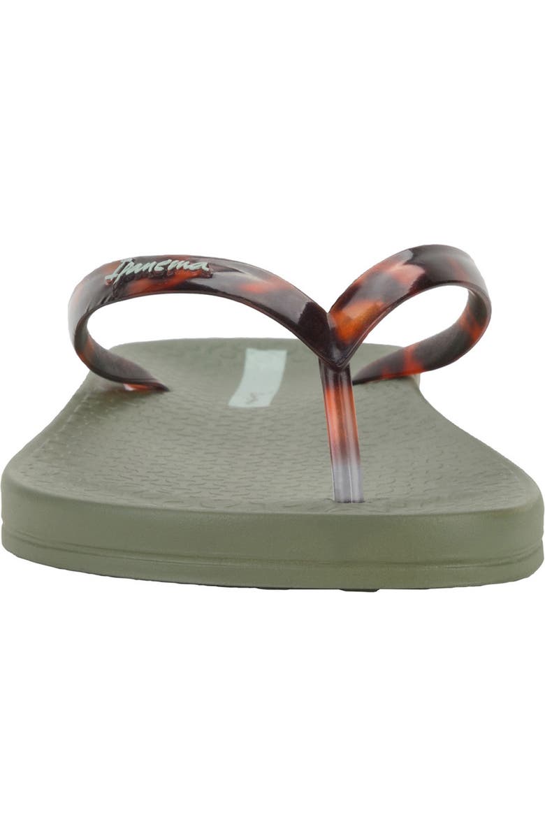 Ipanema Ana Flip Flop, Alternate, color, Green/ Clear