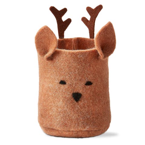 Reindeer Bin Decor Decorative Animal Figurines Holiday