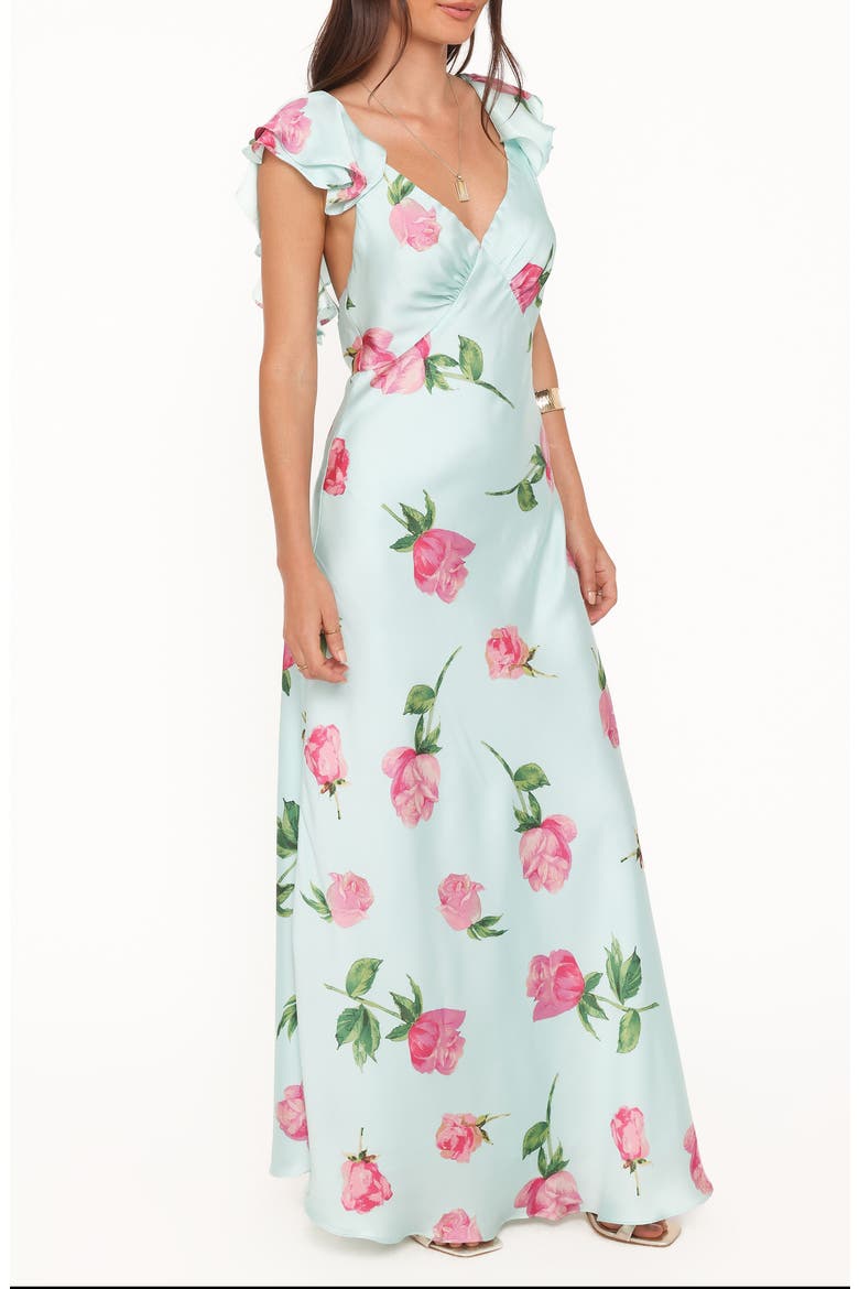 Darling Floral Maxi Dress, Alternate, color, ROSE MINT FLORAL