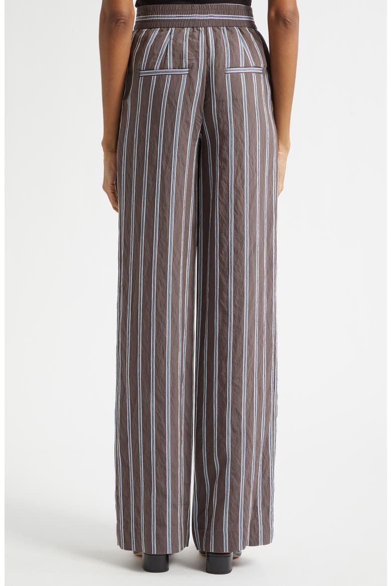 Carraway Stripe Wide Legs Pants, Alternate, color, DARK MOCHA