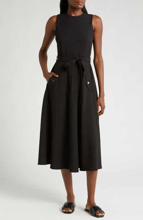 Tie Belt Fit & Flare Dress