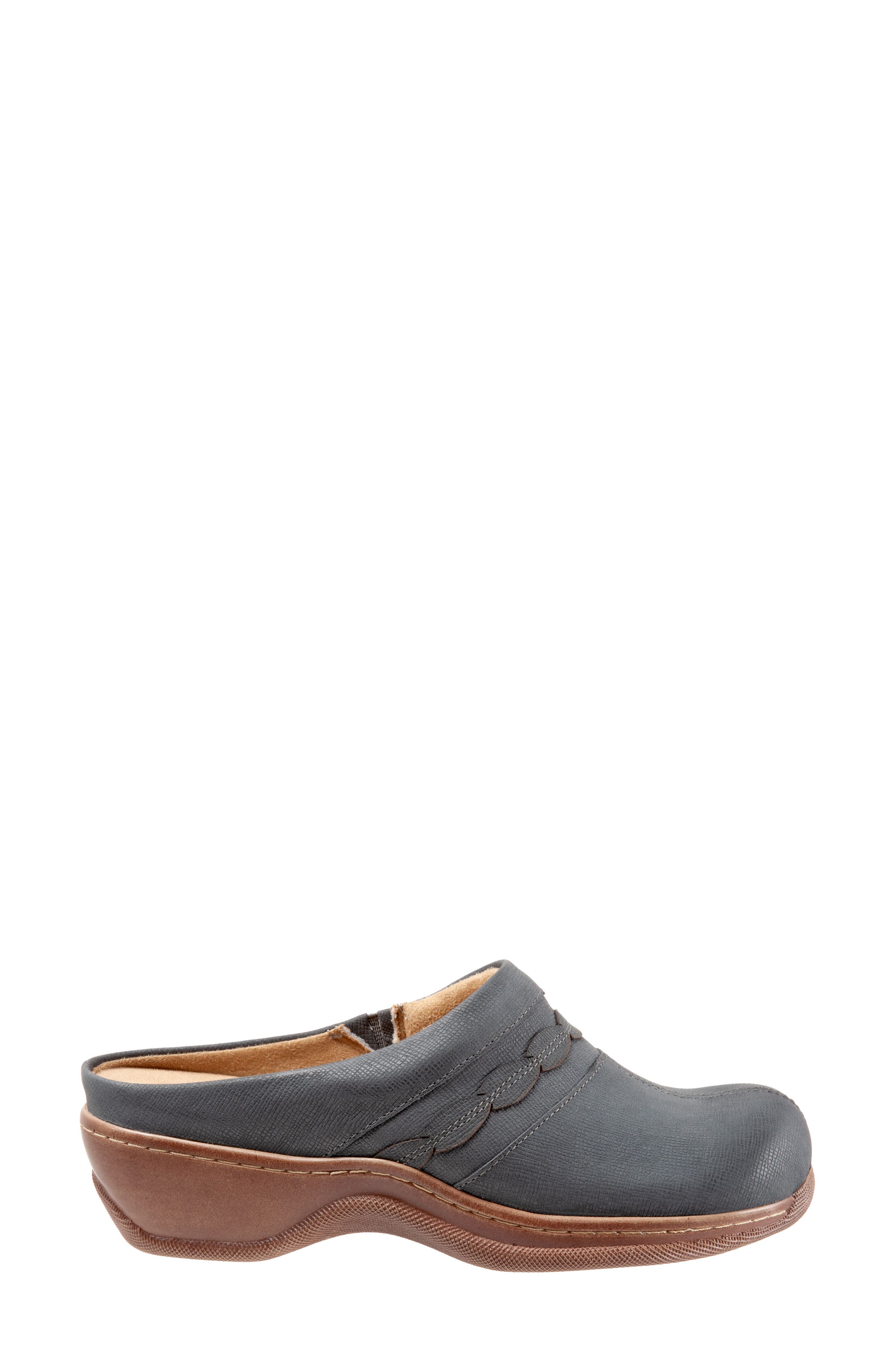 Amber Clog, Alternate, color, DENIM NUBUCK