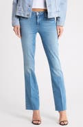 L'AGENCE Sneeki Low Rise Raw Hem Straight Leg Jeans