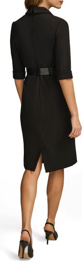 【Donna Karan New York】Belted Sheath Dress Donna Karan New York Donna Karan Women's Belted Sheath Dress