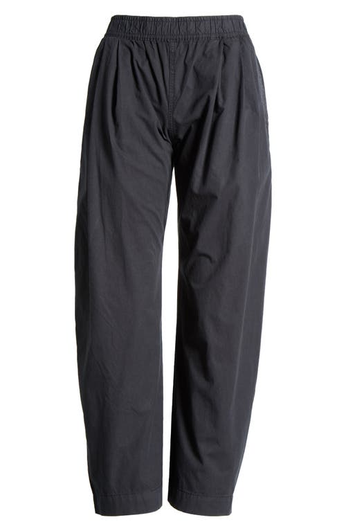 Marine Layer Kyra Pull-on Poplin Barrel Pants In Black