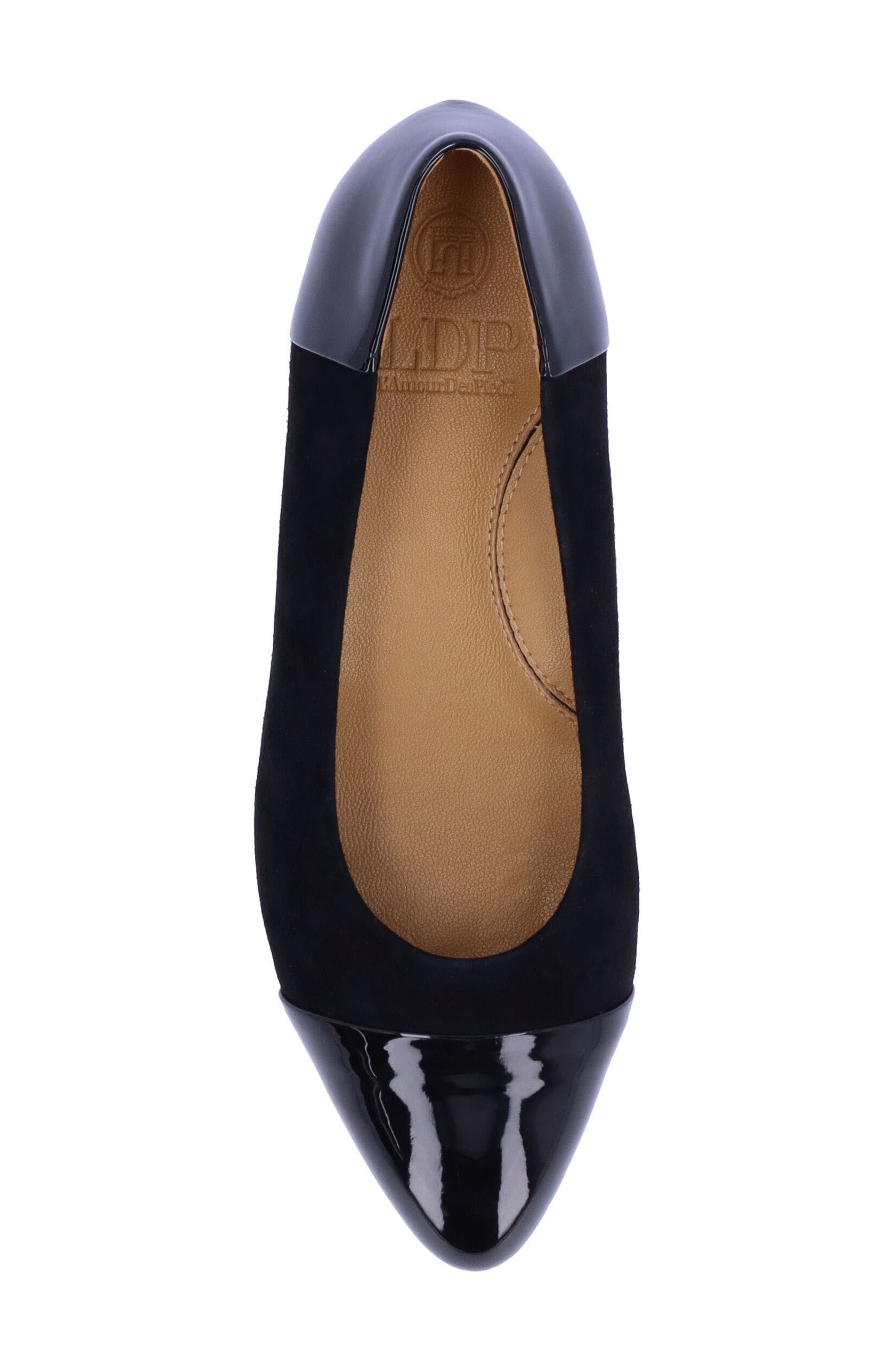 L'Amour des Pieds Kishita Cap Toe Kitten Heel Pump, Alternate, color, 