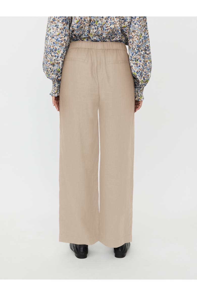 MaParino Linen Wide Leg Pants, Alternate, color, Natural