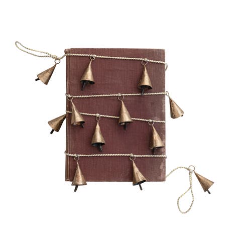 Iron Bell Garland with Rustic Charm