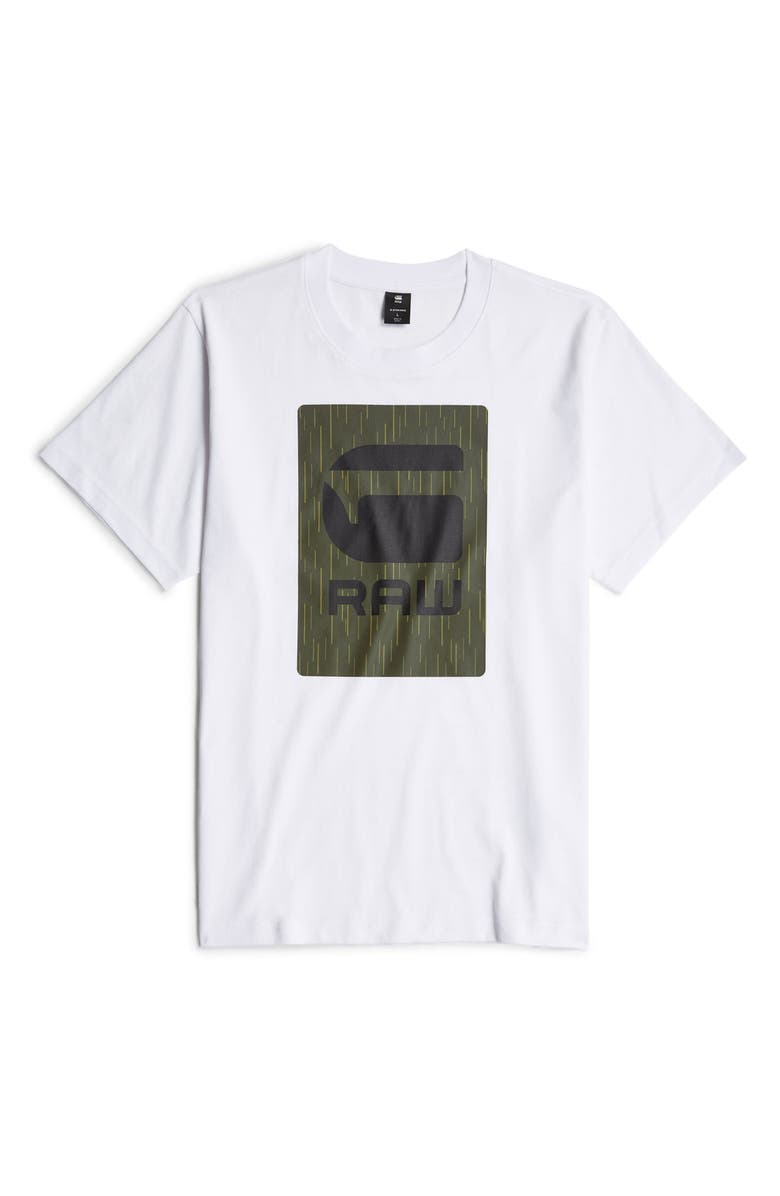 G-STAR Burger Box Rain Oversize Graphic T-Shirt, Alternate, color, White