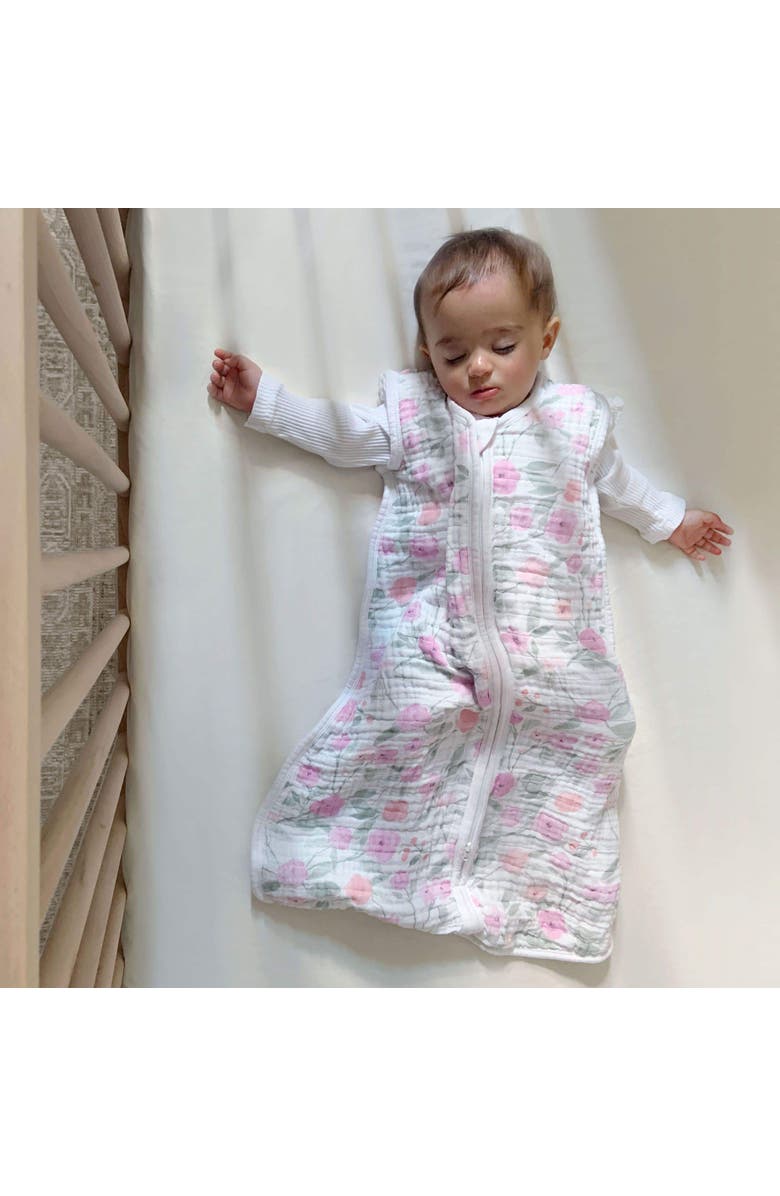 aden + anais Boutique Baby Sleeping Bag, 100% Cotton Muslin, Wearable Swaddle Blanket for Girls & Boys, Newborn Sleep Sack, Breathable & Lightweight - TOG Rating 1.0, Alternate, color, Ma Fleur