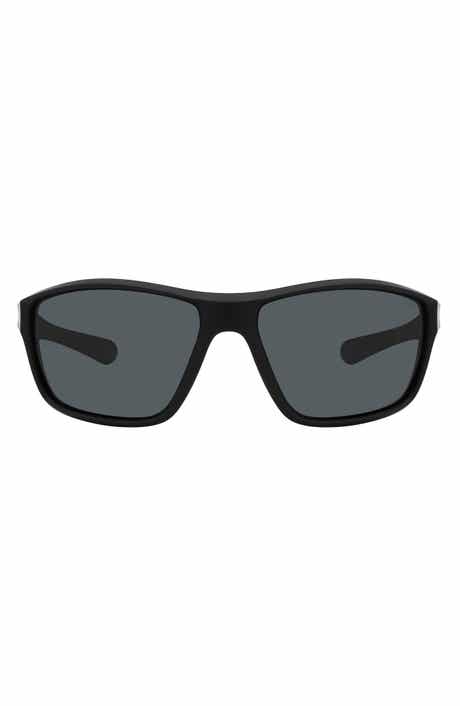 Fossil 63mm Polarized Rectangular Sunglasses