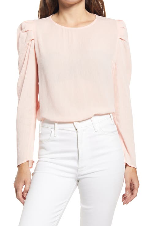 Pleated Sleeve Top
