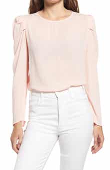 GIBSONLOOK Pleated Sleeve Top