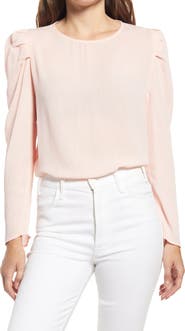 GIBSONLOOK Pleated Sleeve Top