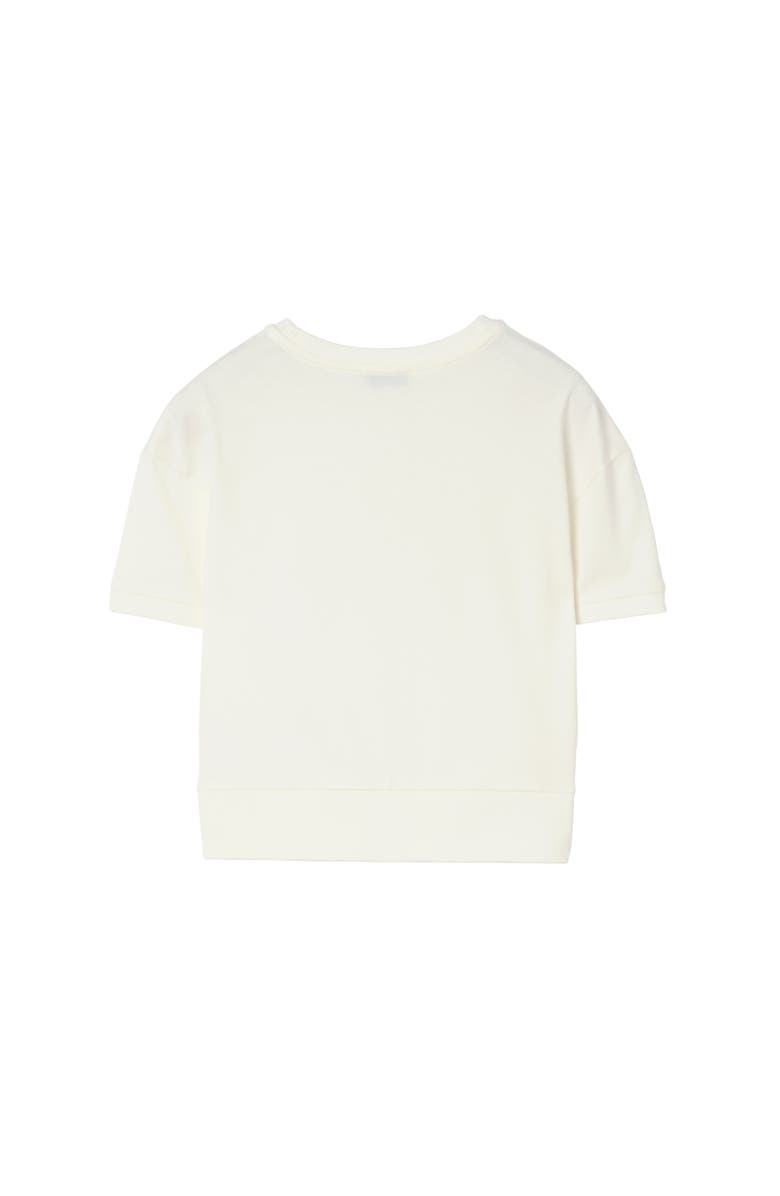 Burberry Crystal Candy Rock Cotton T-shirt, Alternate, color, Chalk White