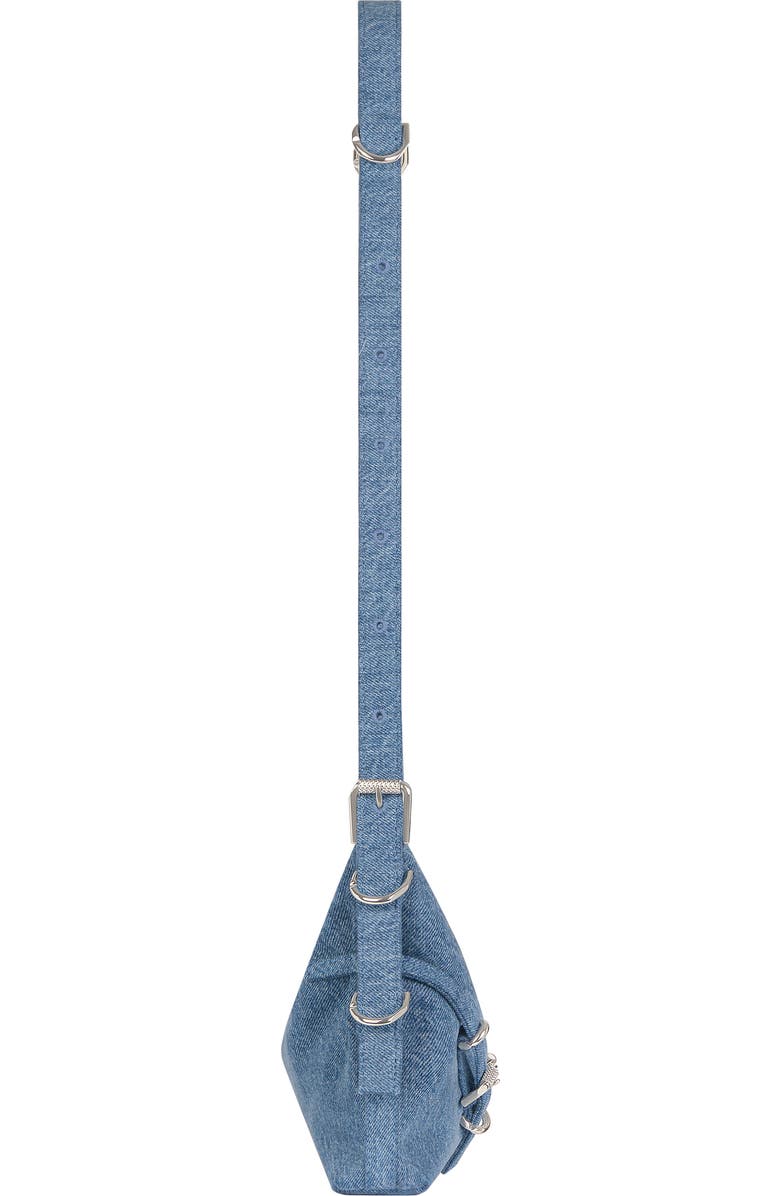 Givenchy Mini Voyou Denim Hobo, Alternate, color,