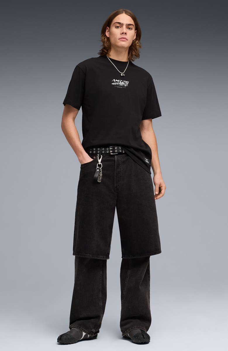 PUMA AMF1 Cotton Graphic T-Shirt, Alternate, color, Puma Black