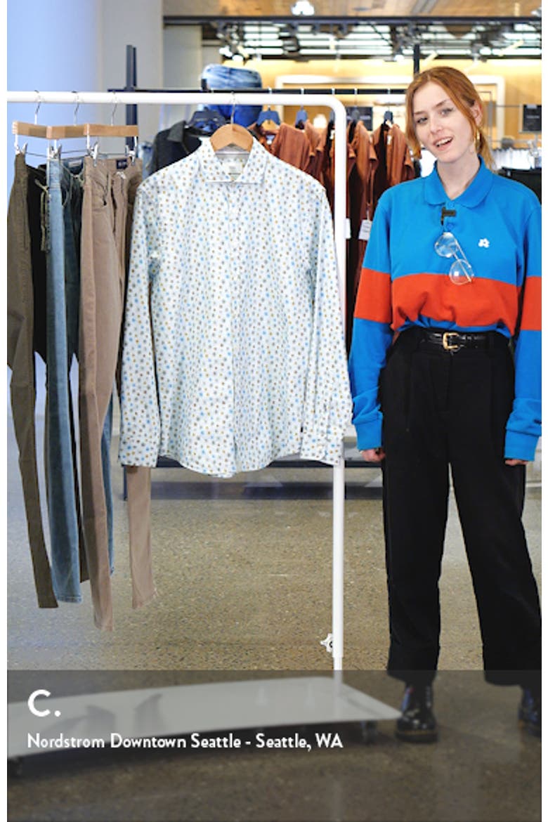 Harold Dandelion Print Button-Up Shirt video