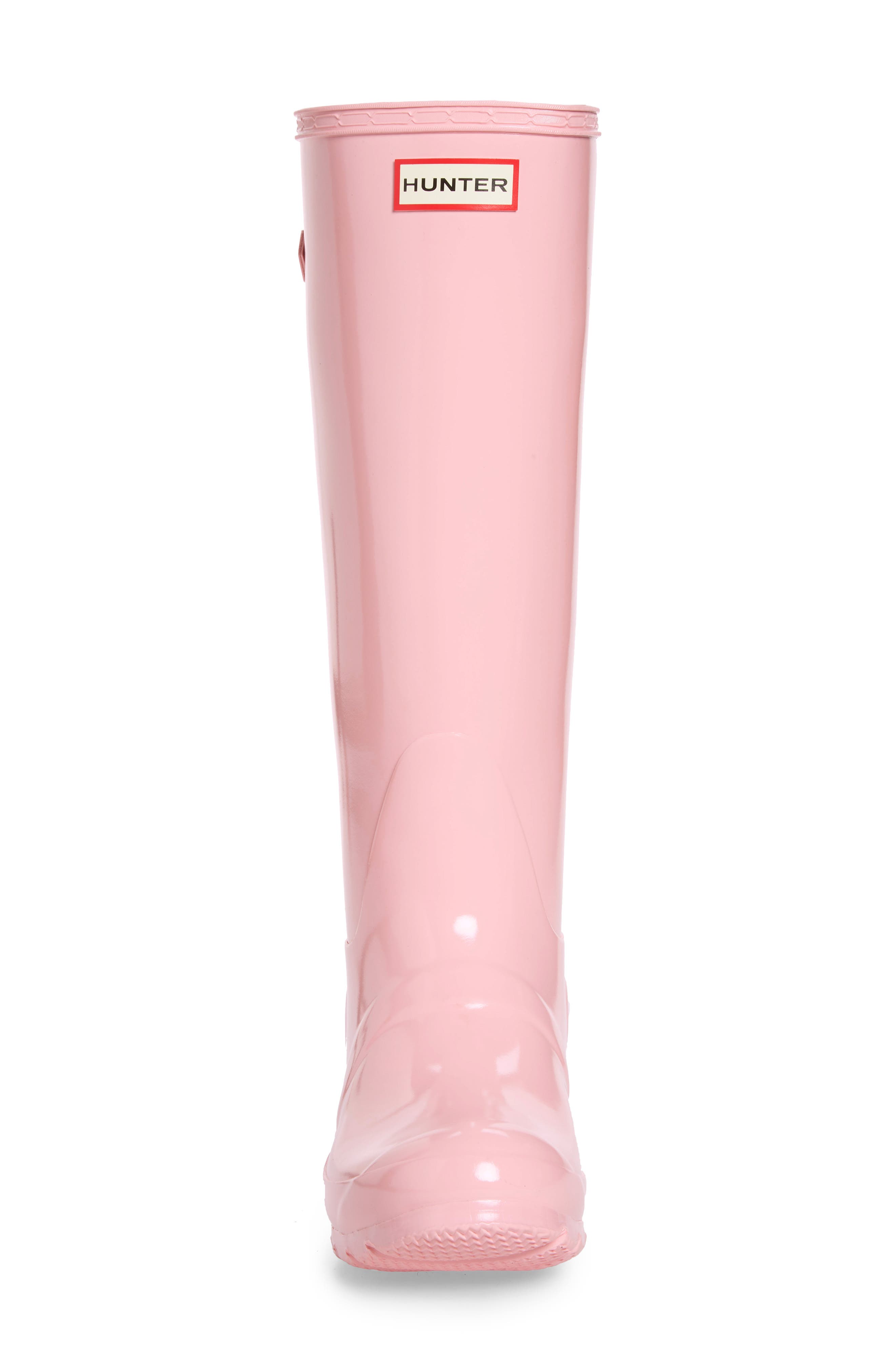 Adjustable Back Gloss Waterproof Rain Boot, Alternate, color, CANDY FLOSS RUBBER