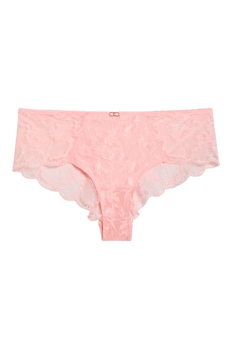 Muse Lace Hipster Panties, Alternate, color, FLUOR PINK