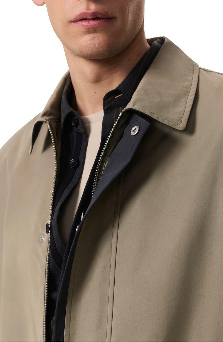 rag & bone Thomas Cotton Blend Car Coat, Alternate, color, Elephant Grey