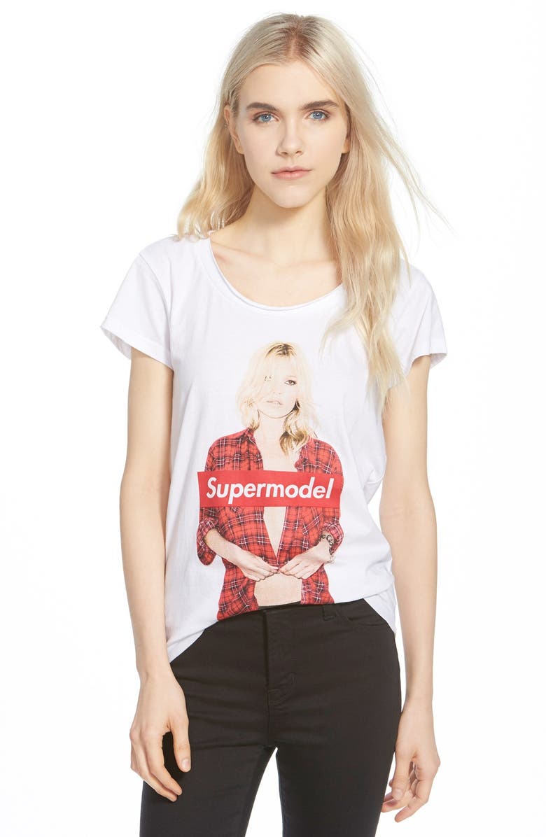 elevenparis 'Kate Moss' Supermodel Print Tee, Main, color,