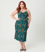 Unique Vintage Plus Size Leilani Sleeveless Sarong Dress