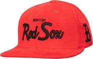Mitchell & Ness Men's Mitchell & Ness Red Boston Red Sox Corduroy Snapback Hat