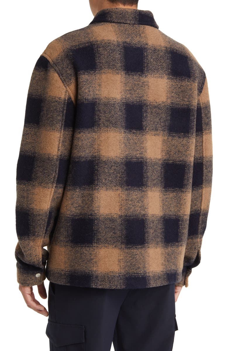 Wax London Greenland Plaid Wool Blend Jacket, Alternate, color, 