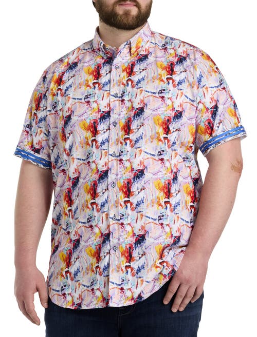 Robert Graham Dxl Big & Tall Ledger Sport Shirt