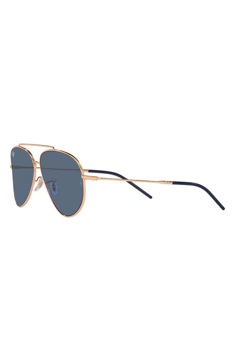 Ray-Ban Reverse 62mm Oversize Aviator Sunglasses, Main, color, Dark Blue