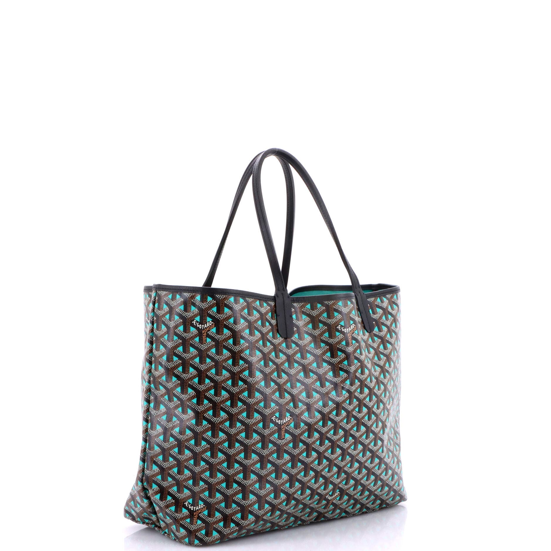 Pre-Owned Goyard Saint Louis Tote Claire Voie Coated Canvas PM, Alternate, color, Green