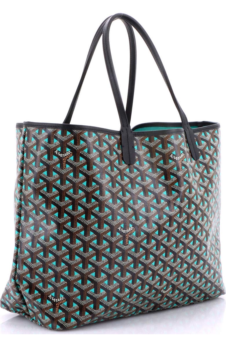 Pre-Owned Goyard Saint Louis Tote Claire Voie Coated Canvas PM, Alternate, color, Green