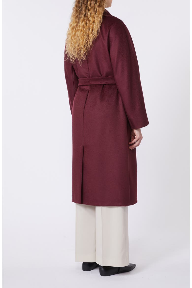 Dresina Wool Trench Coat, Alternate, color, BORDEAUX