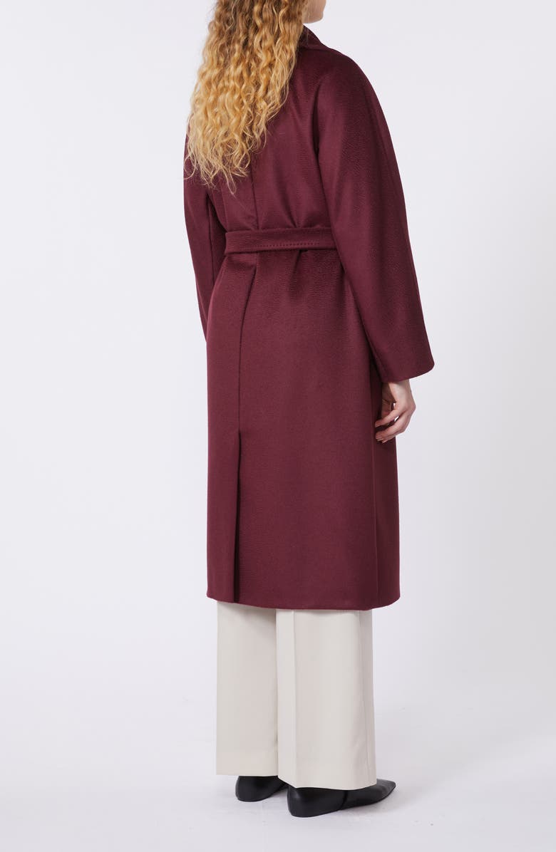 Weekend Max Mara Dresina Wool Trench Coat, Alternate, color, Bordeaux