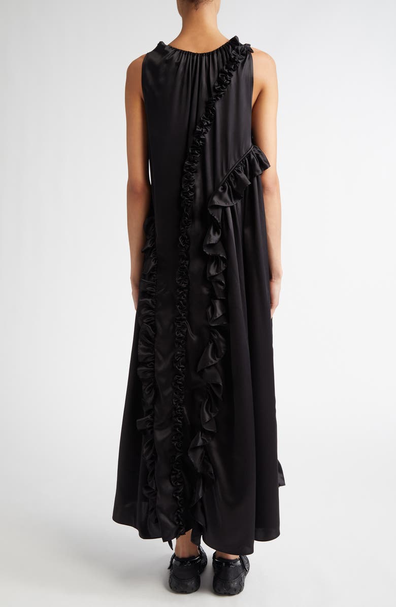 Cecilie Bahnsen Opal Ruffle Silk Satin Dress, Alternate, color, 