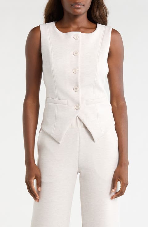 Dreamweave Knit Button Front Vest