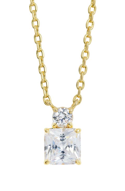 Cubic Zirconia Birthstone Pendant Necklace
