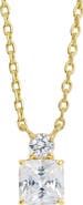 SAVVY CIE JEWELS Cubic Zirconia Birthstone Pendant Necklace