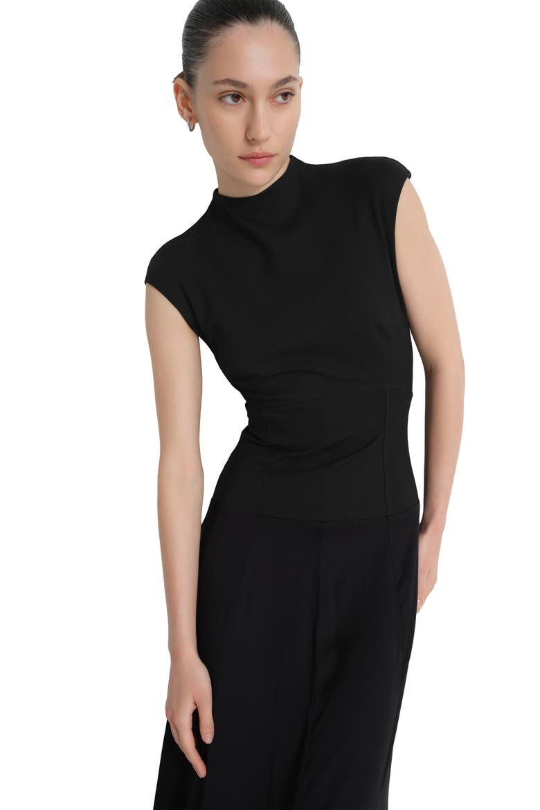 Haru Jersey Maxi Dress, Alternate, color, BLACK