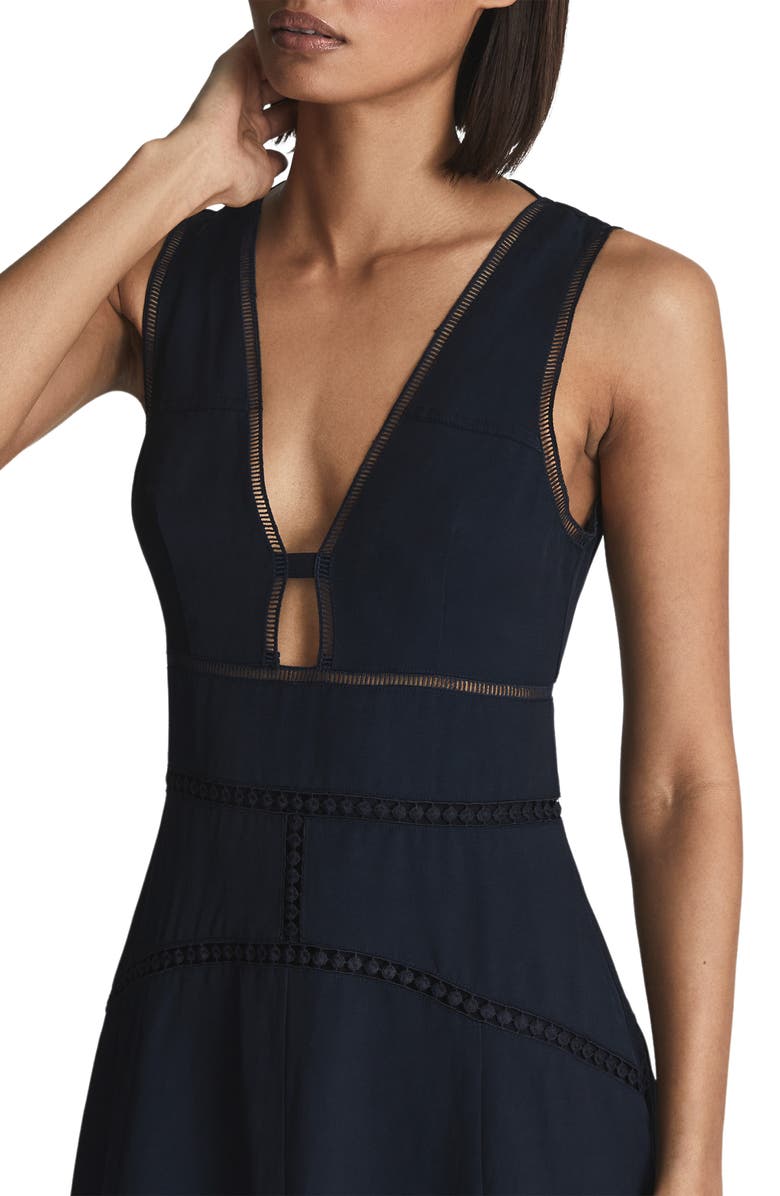 Reiss Leena Crochet Inset Dress, Alternate, color,