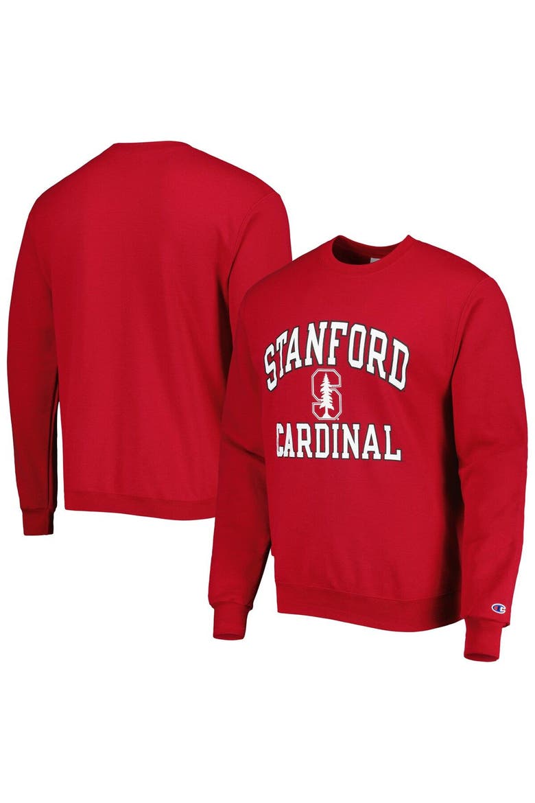Men's Champion Cardinal Stanford Cardinal High Motor Pullover Sweatshirt, Main, color, Cardinal