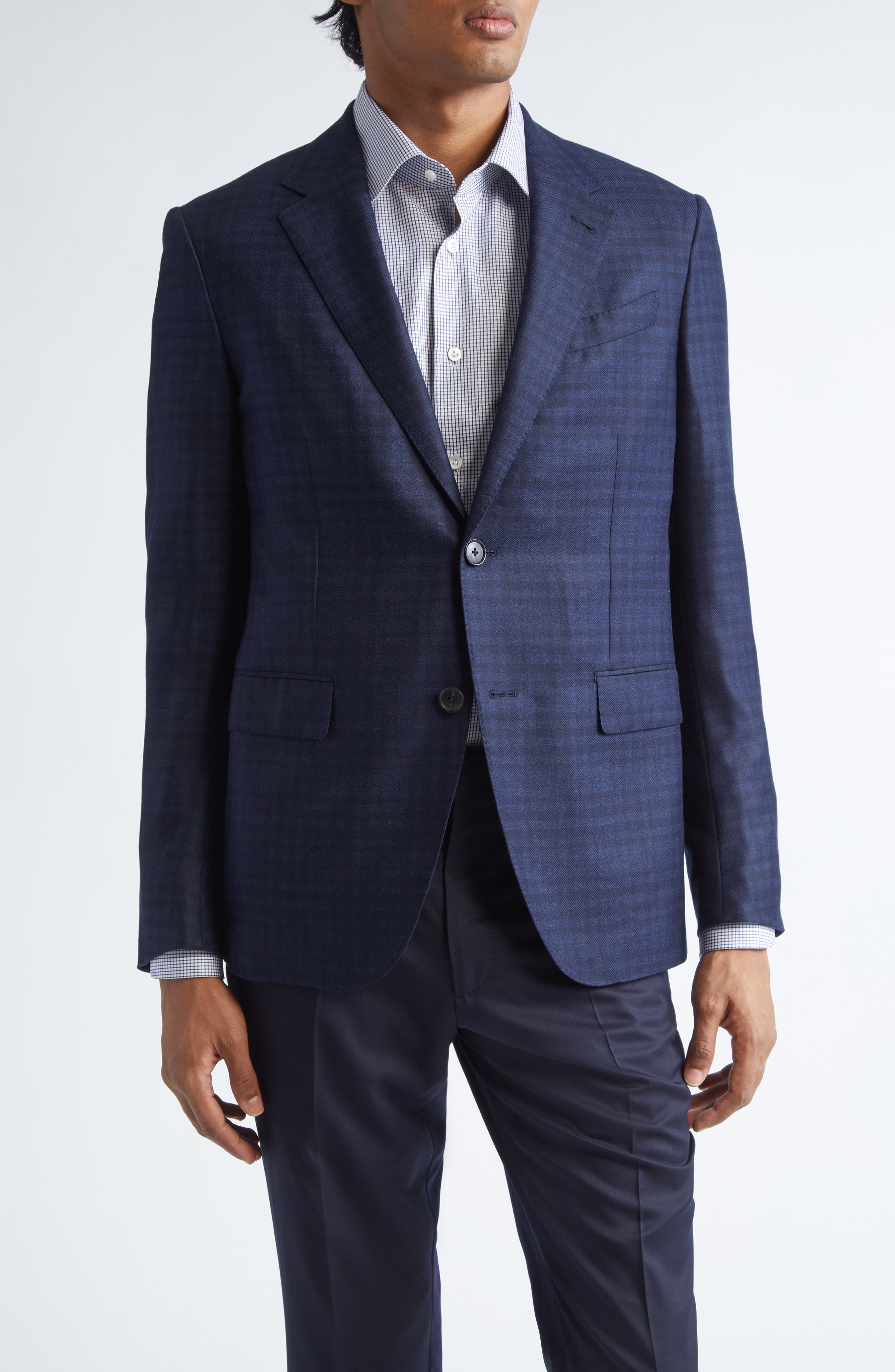 15Milmil15 Microcheck Wool Sport Coat