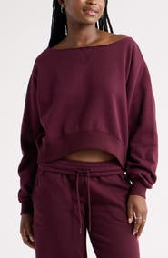 BP. Off the Shoulder Sweatshirt