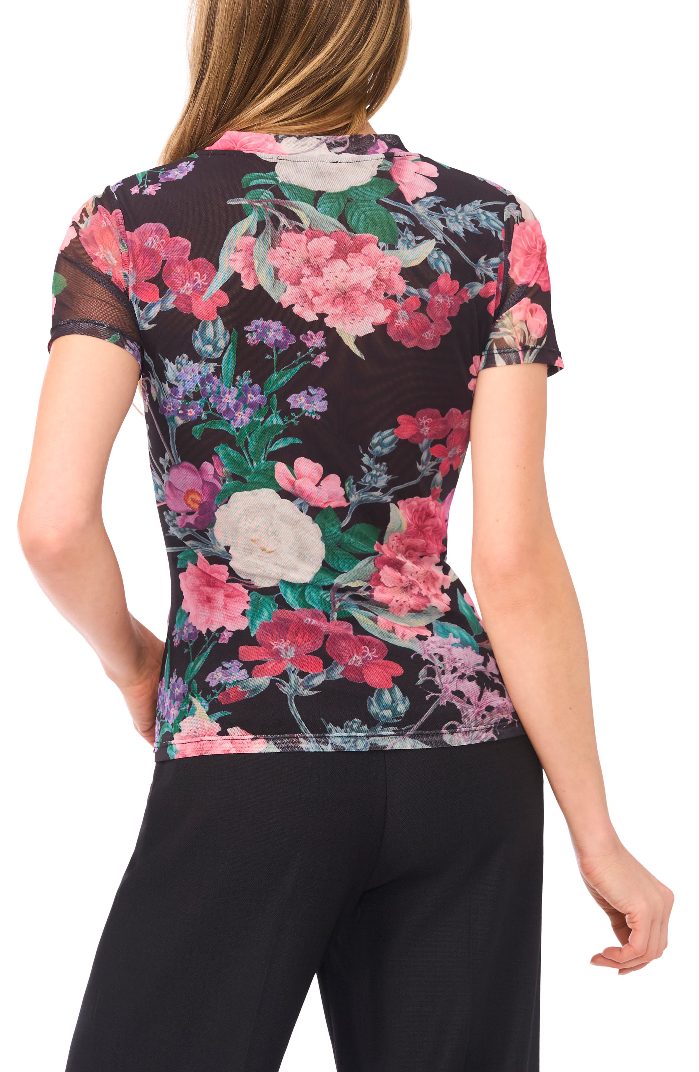 Devin Floral Mesh T-Shirt - image 2