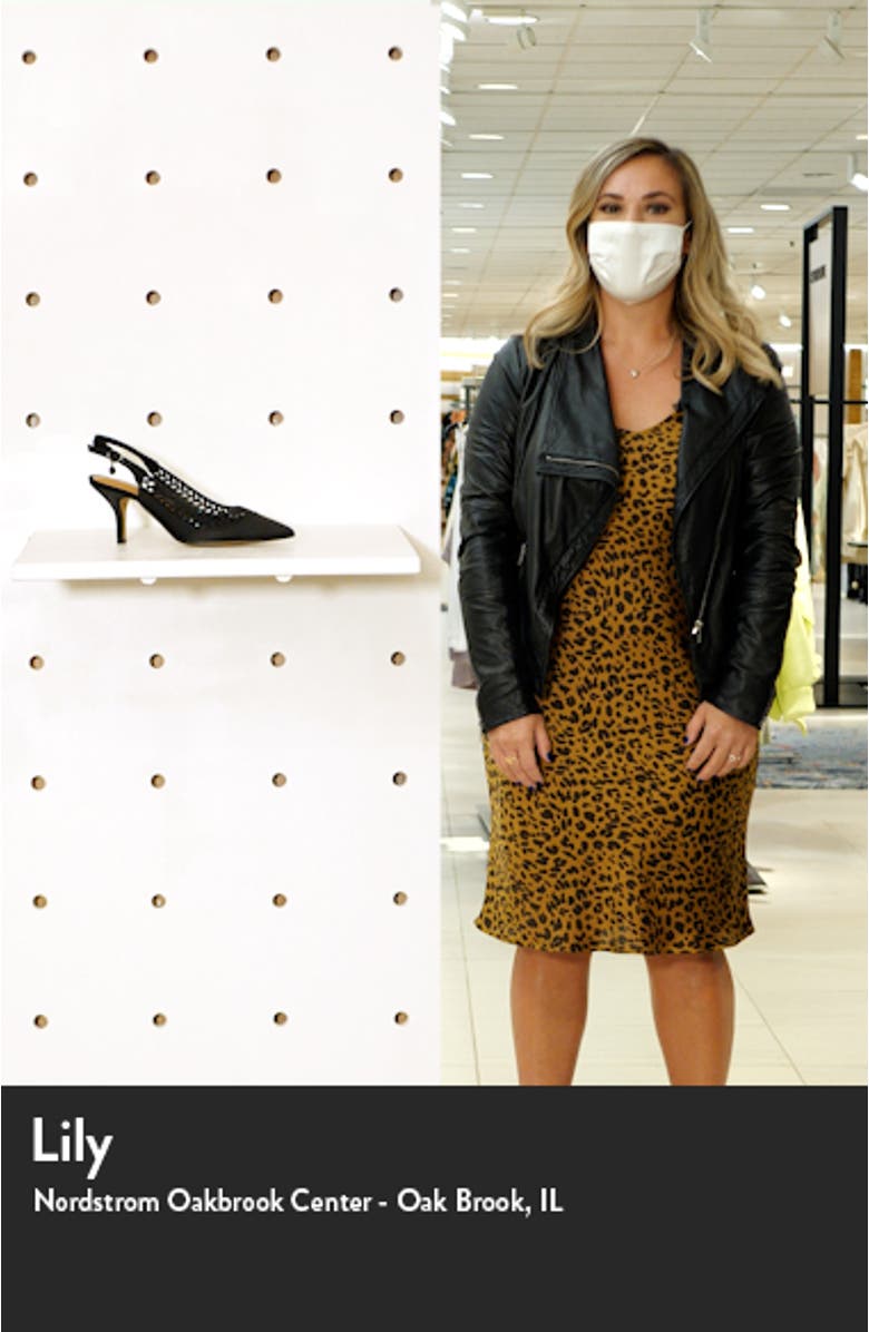 Naiara Crystal Embellished Slingback Pointed Toe Pump, sales video thumbnail