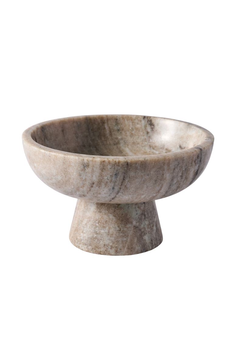 Haran Morchana Marble Pedestal Bowl, Main, color, Natural