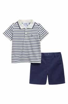Original Penguin Kids' Stripe Polo & Chino Shorts Set
