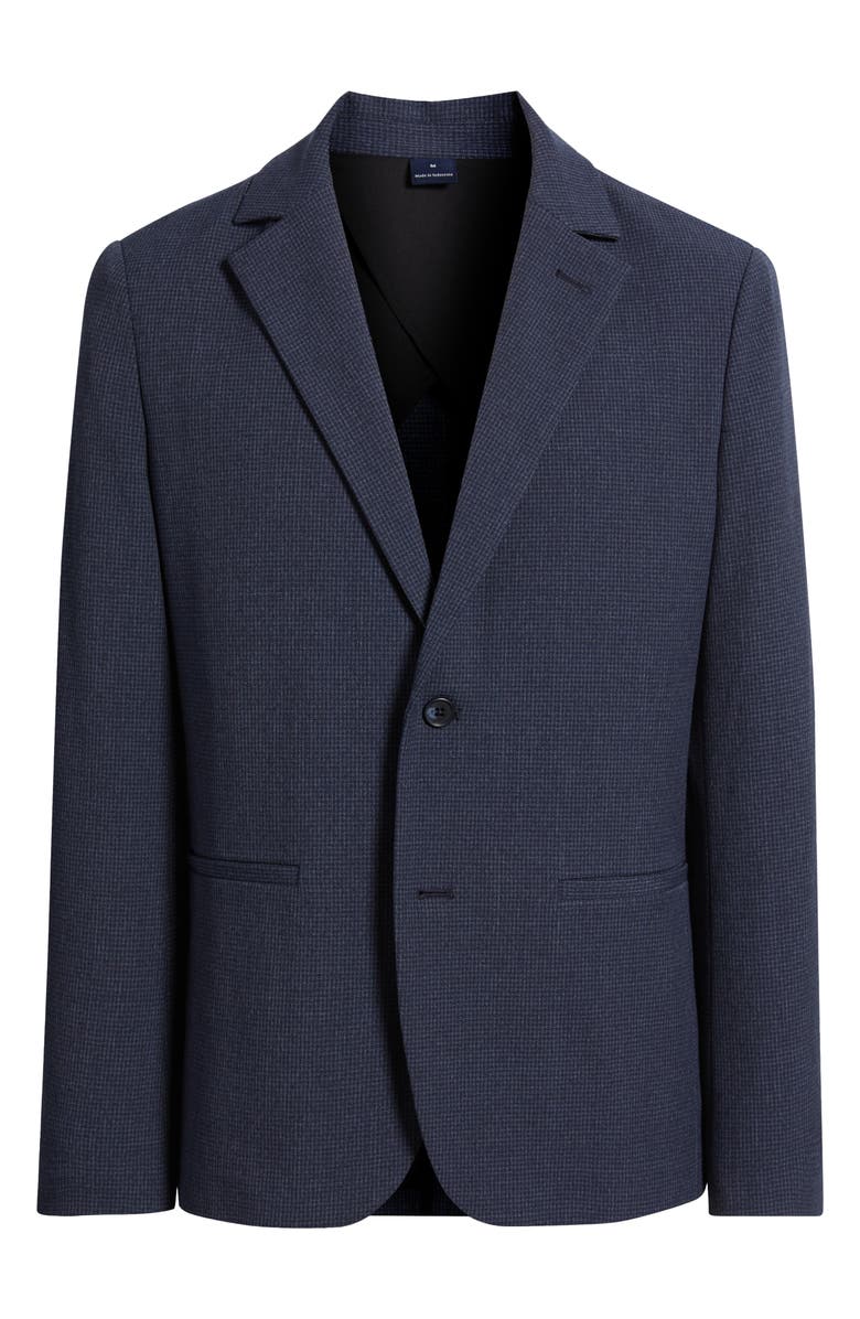 Mizzen+Main Watson Microcheck Wrinkle Resistant Stretch Flannel Sport Coat, Alternate, color,